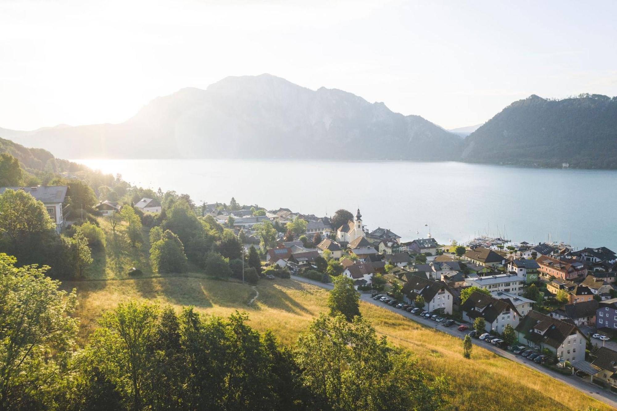 Apartment Ferienwohnung Das Unterach Am Attersee Buitenkant foto