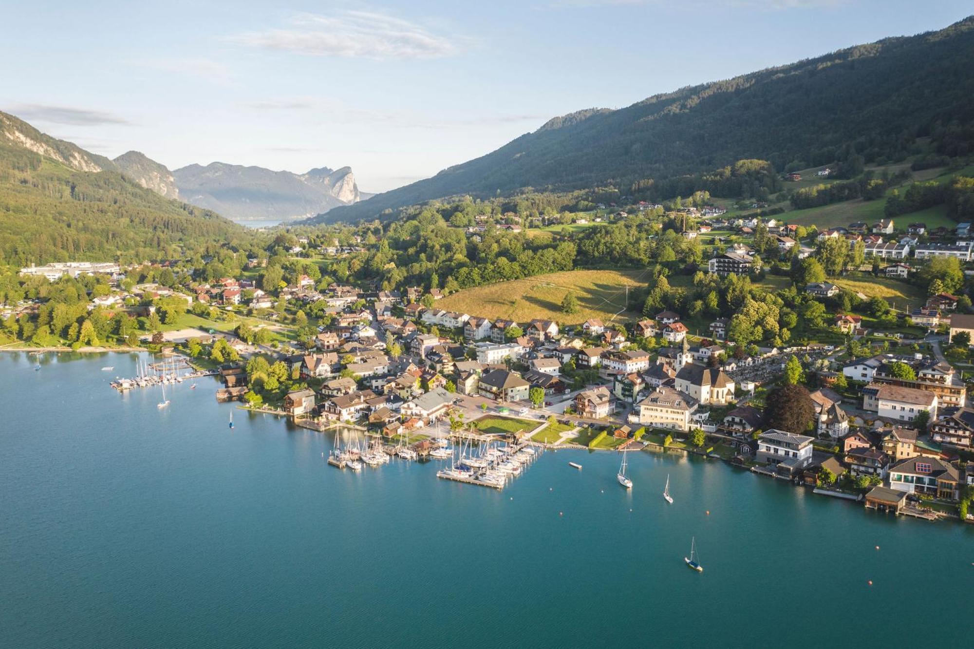 Apartment Ferienwohnung Das Unterach Am Attersee Buitenkant foto